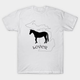 Michigan Horse Lover Gift T-Shirt